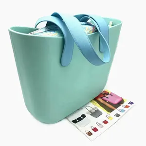 Wholesale Beatiful Candy Color Ladies Silicone Beach bag Jelly Bag EVA Tote Bag 2019