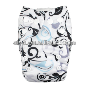 Alva reutilizable pañales de tela recién nacido venta al por mayor de china, Alva pañal de tela, Pañal del paño del Velcro - Product Image 4