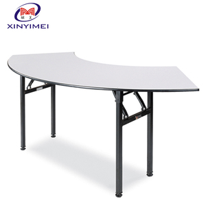 Nhà Máy Trực Tiếp Phục Vụ Tiệc Khách Sạn PVC <span class=keywords><strong>Folding</strong></span> Half Moon Bảng Để Bán - Product Image 2