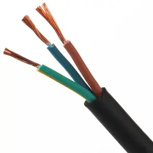 Cable eléctrico de 3x10 mm2, H05V3V3-F, materiales de cableado eléctrico doméstico, cable eléctrico flexible