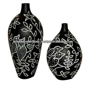 Vase à fleurs décoratif au design art déco Vase à fleurs élégant pour la décoration de la maison ou du bureau - Product Image 1