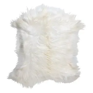 High quality Long hair goat fur rug Kidassia real goat fur plate for  garments - AliExpress