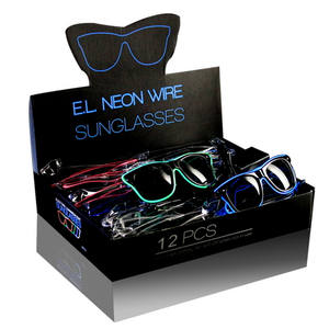 GFLAI China proveedores Favor fiesta gafas personalizadas App Control Led gafas de sol de plástico para <span class=keywords><strong>el</strong></span> concierto de fiesta - Product Image 4