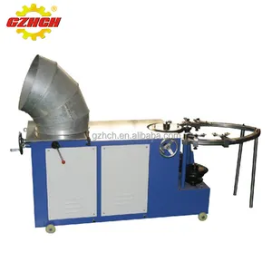 China supplier high quality air duct 45 degree shrimp elbow making machine