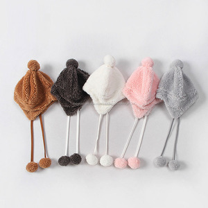 Promocional bebé <span class=keywords><strong>de</strong></span> invierno con orejeras <span class=keywords><strong>de</strong></span> <span class=keywords><strong>la</strong></span> nieve sombrero <span class=keywords><strong>chica</strong></span> <span class=keywords><strong>de</strong></span> piel <span class=keywords><strong>de</strong></span> invierno sombrero - Product Image 4