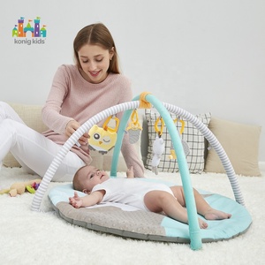 Tappetino da Gioco in Cotone per Neonati - Grande <span class=keywords><strong>Tappeto</strong></span> Rotondo per Attività Educative da 0 a 24 Mesi - Product Image 1
