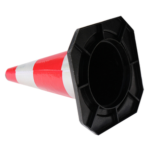 Respectueux de l'environnement 700mm pliable trafic route cône TPE matériel produit de sécurité routière - Product Image 4