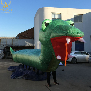 Yantai Airart — costume de carnaval géant, serpent vert <span class=keywords><strong>gonflable</strong></span>, <span class=keywords><strong>dragon</strong></span>, marionnette de marche - Product Image 1