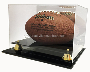 Boîte en acrylique transparente pour casque, baseball, rugby, basketball, cubes d'affichage en acrylique avec couvercle - Product Image 4
