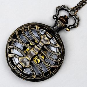 <span class=keywords><strong>Montre</strong></span> <span class=keywords><strong>de</strong></span> poche Vintage pour hommes, Quartz, Bronze, crâne ajouré, squelette, horloge, collier, chaîne, pendentif, <span class=keywords><strong>montre</strong></span> <span class=keywords><strong>de</strong></span> poche - Product Image 1