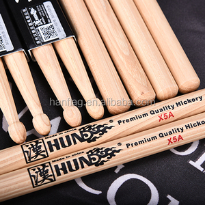 Instruments de Percussion Couleur Naturelle Larme Olive Bois Baguettes 5A - Product Image 1
