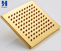 Douche de plafond en or de luxe de 8 pouces Système de douche à effet pluie