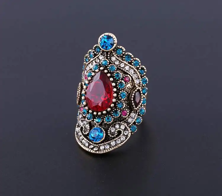 ancient turkish rings for women in zinc alloy jewelry