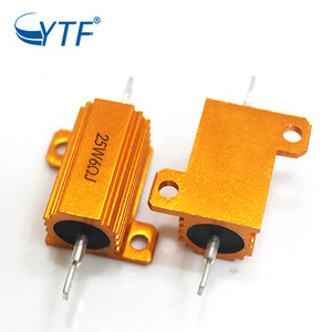 Résistance de puissance 25W 6R en aluminium doré, haute résistance métallique, fabrication chinoise - Product Image 5