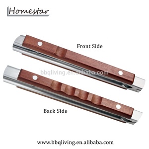 22 Zoll Edelstahl Holzgriff Extra lange Locking BBQ Tong
