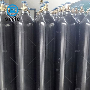 أسطوانة غاز SF6 من الفولاذ غير الملحوم سعة 2-80 لتر، أسطوانة SF6، أسطوانة أكسجين طبية سعة 40 لتر - Product Image 2