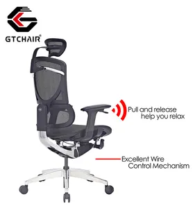 Комфортное игровое кресло GTCHAIR с двойной спинкой и раздвижным сиденьем