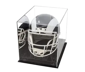 NFL FULL SIZE CASCO DA FOOTBALL SQUADRA di BASE di COLORE CASO di ESPOSIZIONE ACRILICO