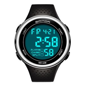 SANDA Sports Fashion LED Men Watches 30M Waterproof <strong>Digital</strong> Watch Week Month Display Calendar Chronograph Alarm <strong>Clock</strong> 375 - Product Image 5