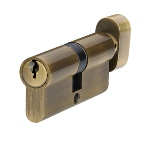 Euro hồ sơ xi lanh khóa cho cổng/cửa gỗ với núm và bình thường sắt Key - Product Image 1