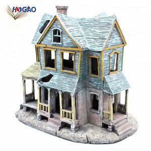 <span class=keywords><strong>2018</strong></span> mayor decoración resina tamaño personalizado miniatura figura de halloween decoración de fiesta haunted casa para la venta - Product Image 2