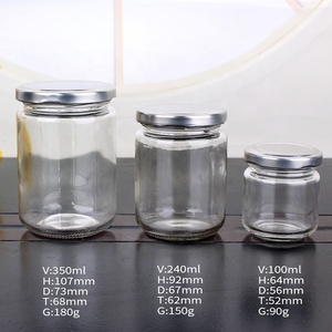 3oz 7oz Cylinder Glass Food Storage <strong>Jar</strong> Honey Jam <strong>Pickles</strong> <strong>Jar</strong> for Preserves Marmalade <strong>Jar</strong> with Tin Cap - Product Image 5