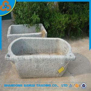 Fioriera Antica in Pietra di Granito per Vasi da Giardino Prodotto Decorativo in Pietra per Giardino - Product Image 6