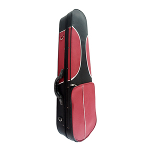 Precio de fábrica con 2 arco titular rojo costuras negro triángulo caso para principiantes de violín - Product Image 3