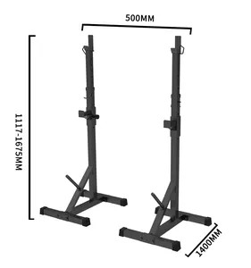 Rack portátil meio agachamento, peças de prateleira para academia