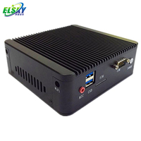 كمبيوتر شخصي صغير رفيع من إلسكي ، كمبيوتر نانو مع J1900 رباعي النواة ، GHz ، 1000LAN 4 USB/6USB و 2COM (خيار J1800) CE FCC ISO EPR