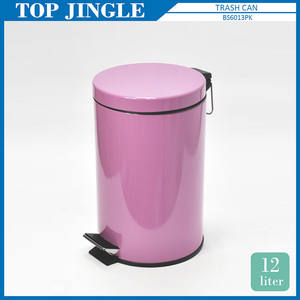 Poubelles en métal bleu de 3 litres - Product Image 6