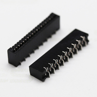 FPC-Conector recto de ángulo recto superior hacia abajo, 1,00mm, 10p, 20p, 22p, 25p, tipo Z, contacto Dual, negro