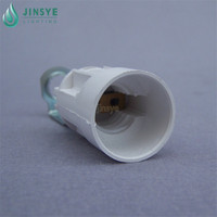 Douille de lampe en plastique blanc Douille de lampe décorative Bougeoir E14