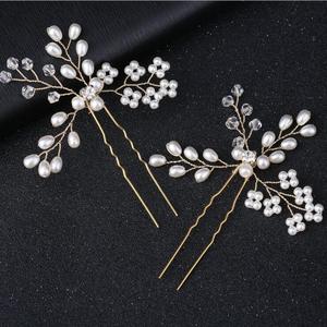 Wholesale Fashion Crystal <strong>Pearl</strong> <strong>Hair</strong> Clip Wedding Flower Bridal <strong>Hair</strong> Clips Accessories <strong>Hair</strong> <strong>Pins</strong> for Women - Product Image 1