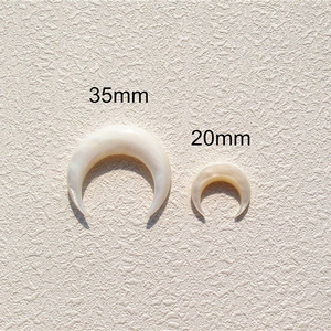 Commercio all'ingrosso Naturale Sea Shell di Fascino Madre di Perla Falce di Luna Del Pendente Del Corno Per La Moda Monili Che Fanno - Product Image 3