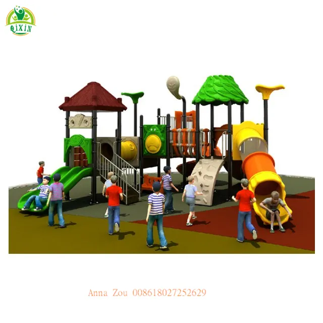 सर्वश्रेष्ठ डिजाइन गुआंगज़ौ बच्चों को खेल के मैदानों/मनोरंजन सवारी प्लास्टिक खेल का मैदान/चीन थोक स्लाइड खेल का मैदान QX-027B