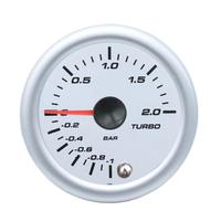 52mm 2 pulgadas Led de 7 colores lente claro Turbo coche de Boost Gauge Universal para coche