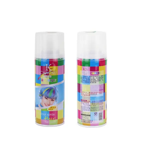 Spray de cor de cabelo lavável temporário personalizado 120ml para cabelos