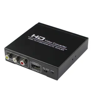 720p 1080p hdmi para hdmi mini conversor composto rca cvbs, adaptador conversor av