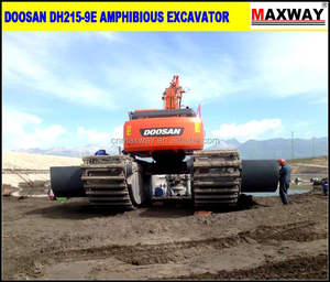 320D 浮式挖掘机，带侧面浮桥和液压 Spud，带液压 Spud 的附加浮桥。CE，EPA，SGS，ISO - Product Image 4