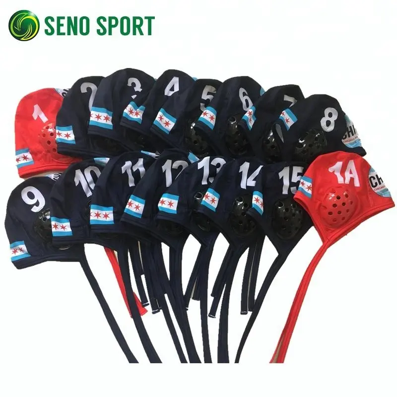 Custom PBT Materiaal Water Polo Team Caps Voor Sales