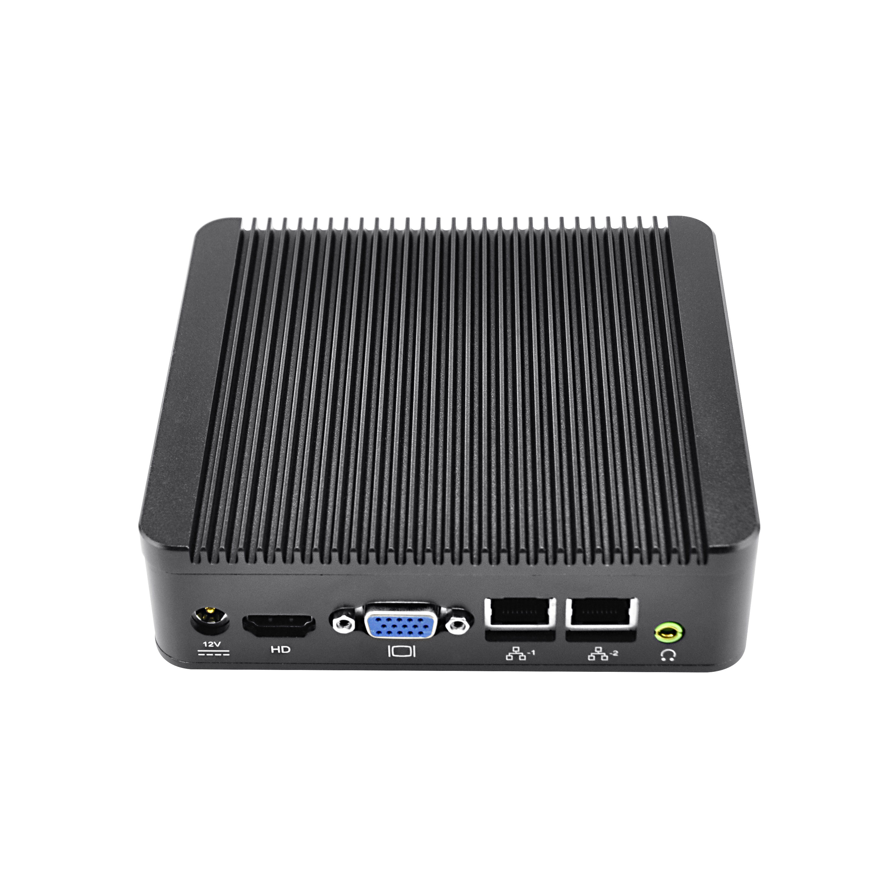 12 V X86 integrado Linux Mini Pc J1800 Intel Nuc Shenzhen barato Nettop caja sin ventilador multi Lan Linux Mini Pc de bolsillo