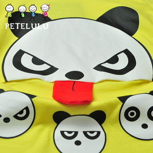 Artículos calientes 2017 Nuevos Años Productos Panda Lindo 2-10 Años Los Niños Encapuchados <span class=keywords><strong>de</strong></span> <span class=keywords><strong>La</strong></span> Camiseta Tops - Product Image 3