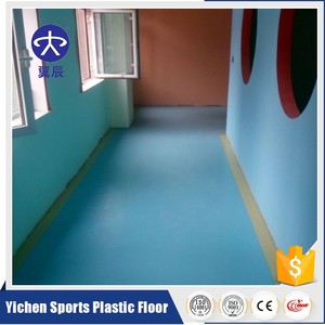 Yichen pvc impermeable parquet laminado/suelo deportivo/gimnasio/escaleras/kinder piso en stock - Product Image 3