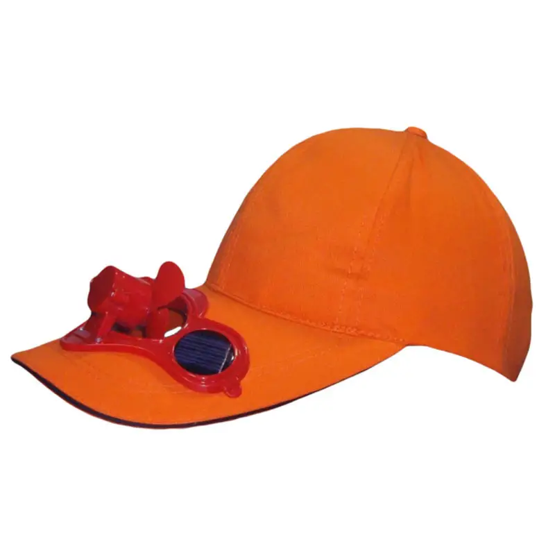 Aangepaste Lege Zonne-energie Fan Cap Hoed Baseball Cap Met Ventilator