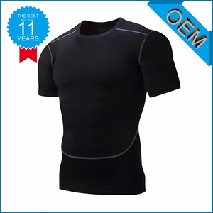 D'été t-shirt col rond manches courtes hommes t-shirt à séchage rapide en gros appel de sport - Product Image 1
