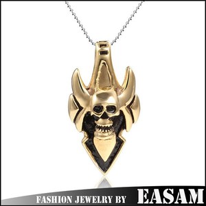 Chapado en oro de titanio colgante naruto collar para hombre - Product Image 1