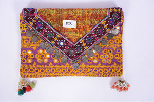 Bolso de noche de moda para mujeres y niñas, artículos de regalo al por mayor, bolso de mano de algodón con cuentas de cristal Multicolor de lujo hecho a mano con estilo - Product Image 2