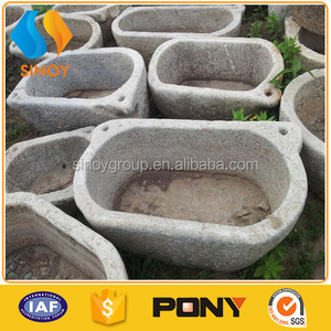 Antique <span class=keywords><strong>pierre</strong></span> de granit auges de porc - Product Image 5