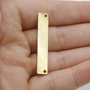 35mm de acero inoxidable pulido espejo rectángulo de resultados de la joyería de DIY encantos <span class=keywords><strong>Bar</strong></span> para la fabricación de pulsera - Product Image 2